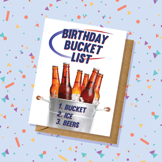 Birthday Bucket List Beer Birthday Card