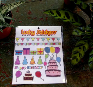 Birthday Party Vinyl Sticker Sheet