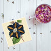 Blue Clematis Plant Coaster