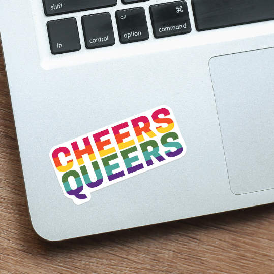 Cheers Queers Vinyl Sticker