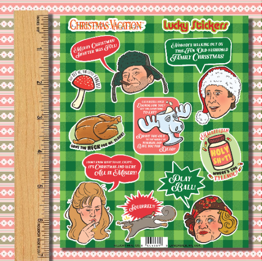 National Lampoon's Christmas Vacation Vinyl Sticker Sheet