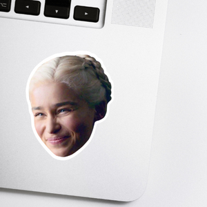Daenerys Celebrity Head Vinyl Sticker - Game of Thrones