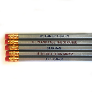 David Bowie Pencil Pack - Set of 5