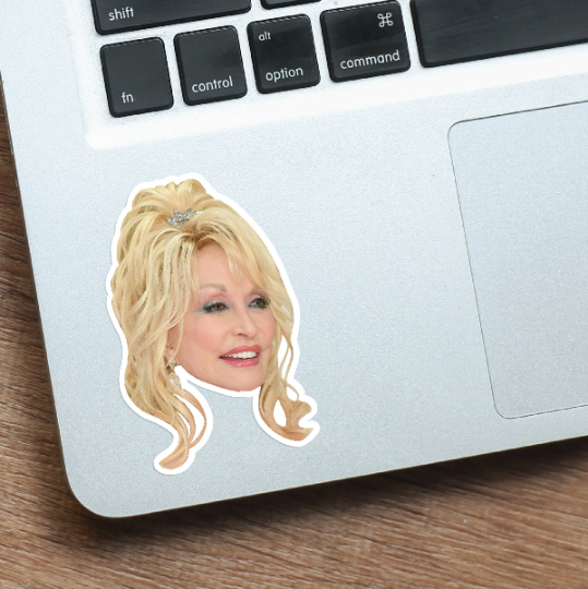 Dolly Parton Celebrity Head Vinyl Sticker