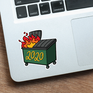2020 Dumpster Fire Vinyl Sticker