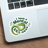 "I Have Mental Eel-Ness" Eel Vinyl Sticker