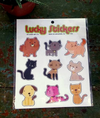 Cats and Dogs Vinyl Sticker Sheet
