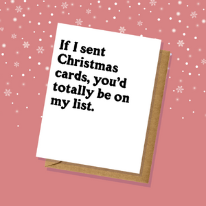 On My List Christmas/Holiday Card