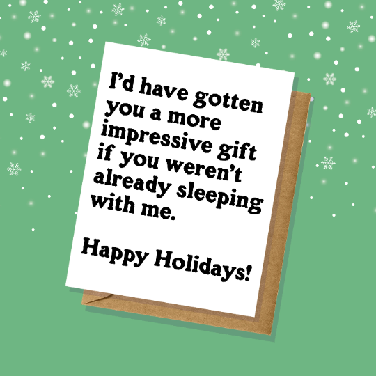 Impressive Gift Christmas/Holiday Card