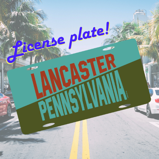 Lancaster Pennsylvania License Plate