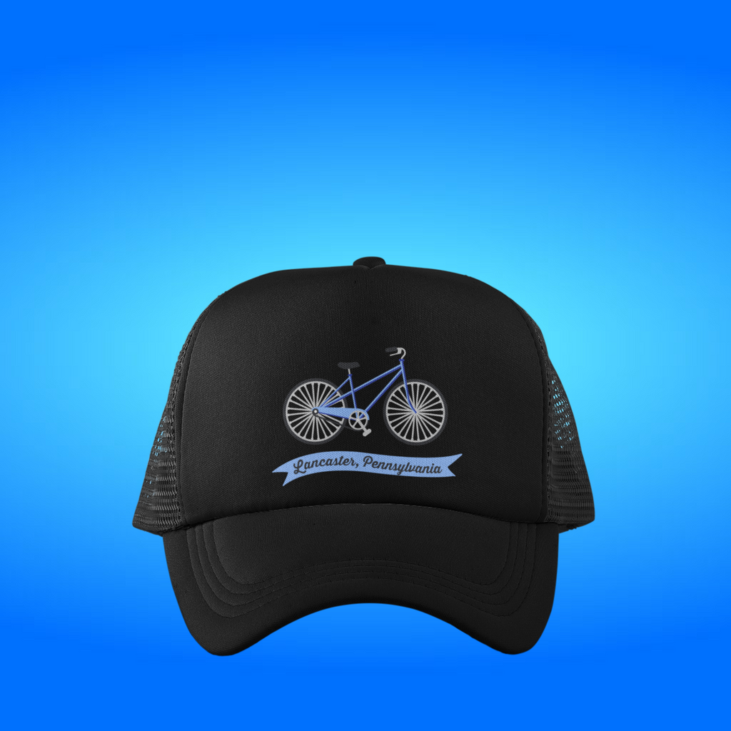 Lancaster City Pa Bicycle Trucker Style Hat