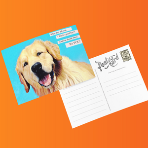 "Who's a Good Boy" Funny Pet Humor Dog Postcard