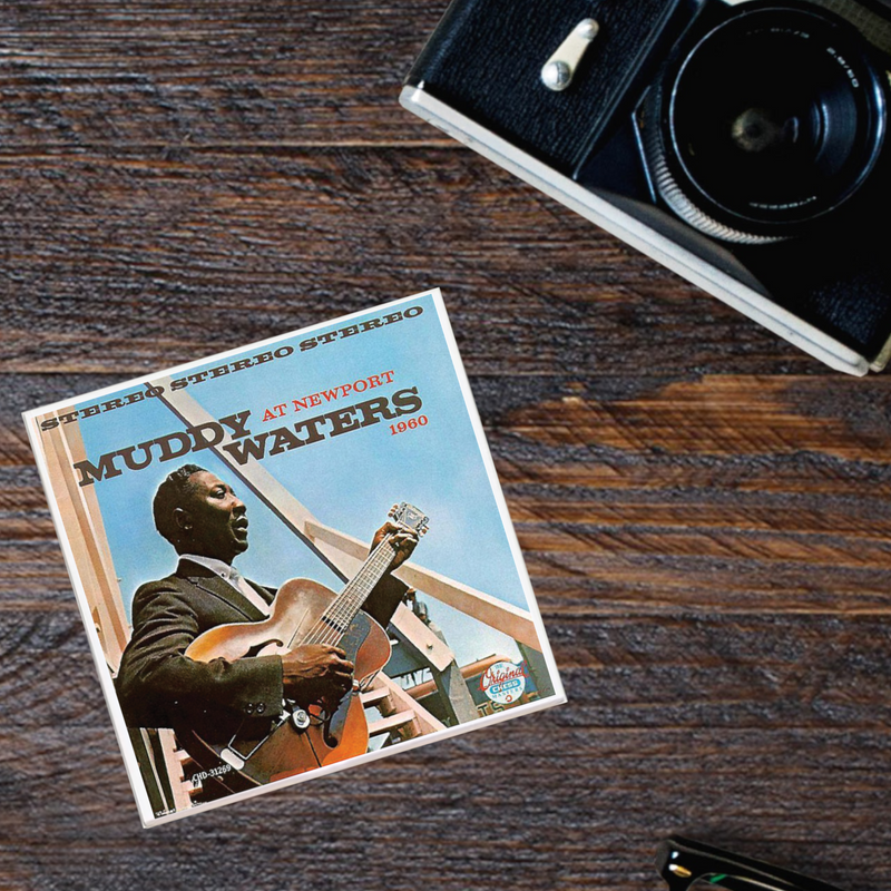 Muddy Waters 'At Newport 1960' Album Coaster