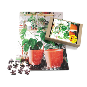 Houseplant Puzzle Handmade 252 Pieces Small Batch Swiss Cheese Plant Library Botanical Garden Rainy Day Fun