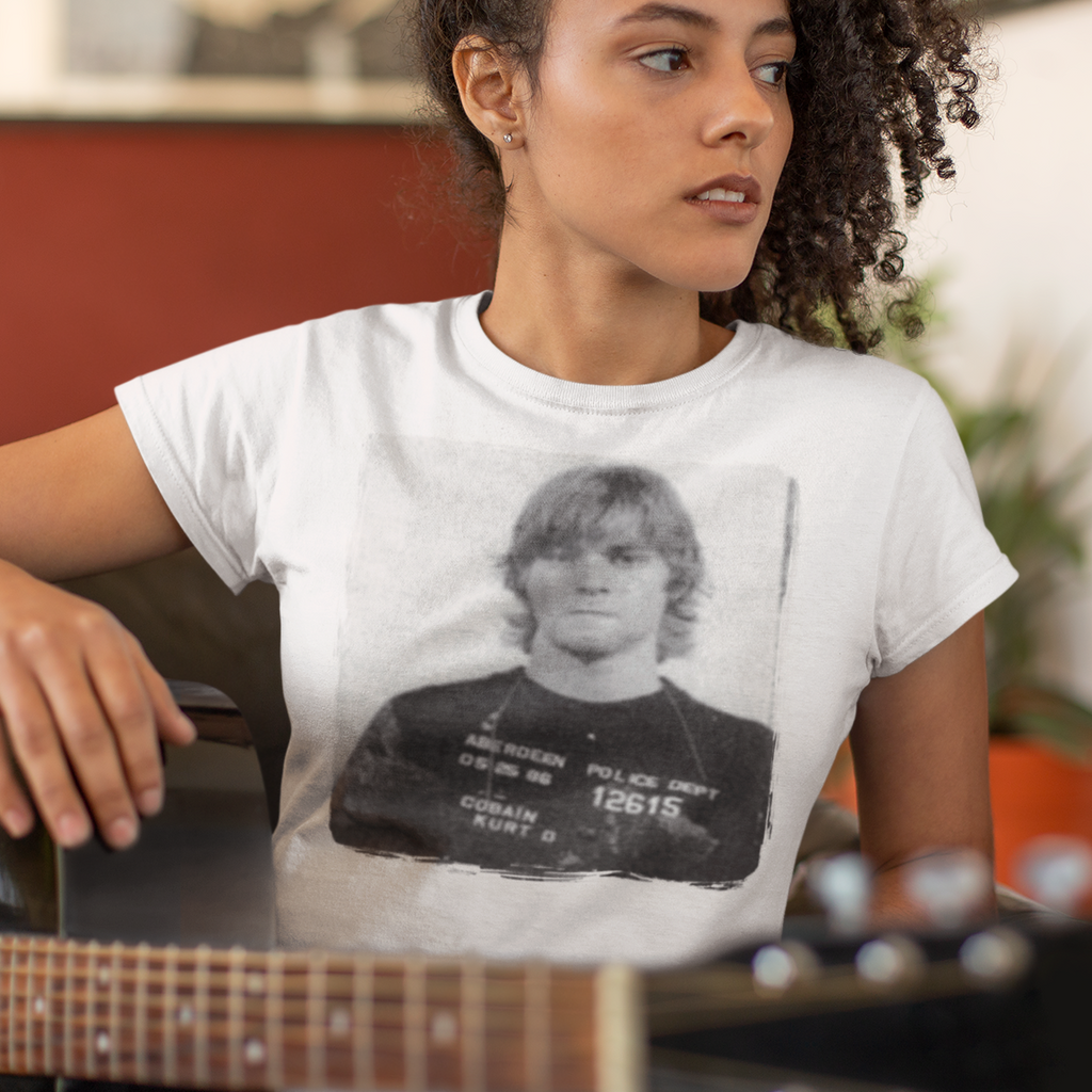 Kurt Cobain Mugshot T-Shirt