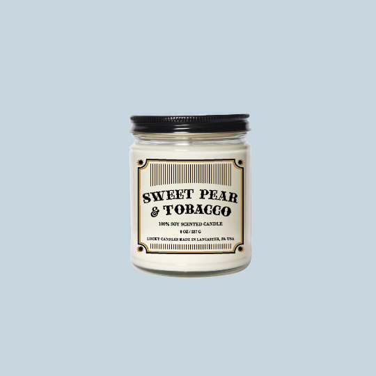 Sweet Pear and Tobacco Apothecary Candle
