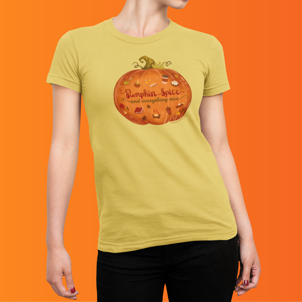 "Pumpkin Spice & Everything Nice"  T-Shirt