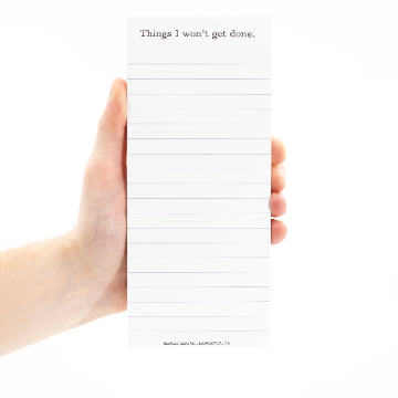 Things I won't Get Done Magnetic Notepad