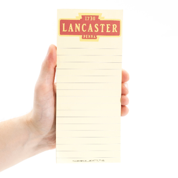 Lancaster PA Train Station Sign Magnetic Notepad