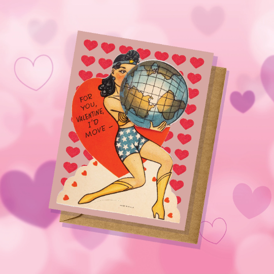 Vintage-Inspired Wonder Woman Valentine Card Pun Funny Cute Love Roman –  Madcap & Co