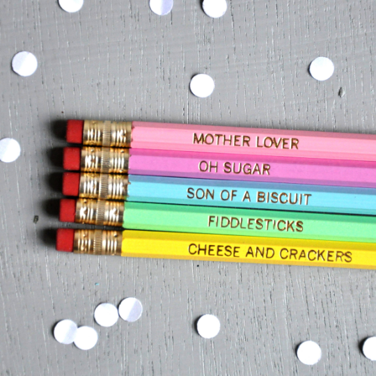Watch Your Mouth Pencil Pack - Set of 5