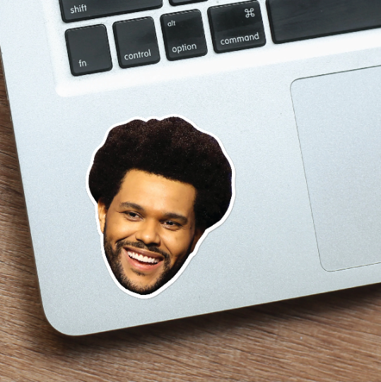 The Weeknd Celebrity Head Vinyl Sticker