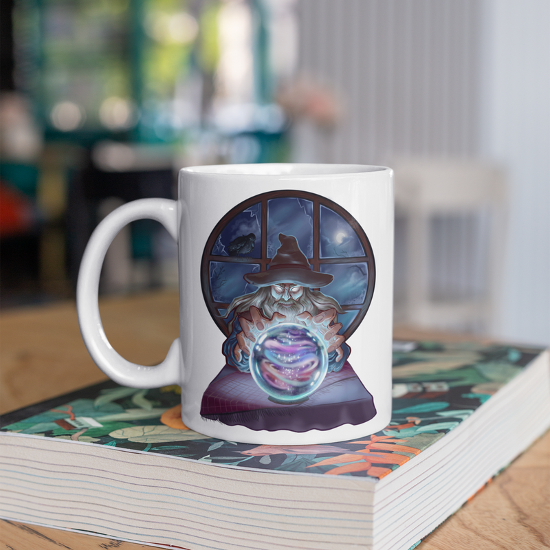 Wizard Pondering Orb Mug